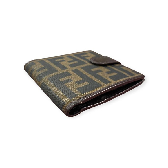 Authentic Compact Fendi Wallet | Zucca FF Logo Small Fendi Wallet - Picture 6 of 10